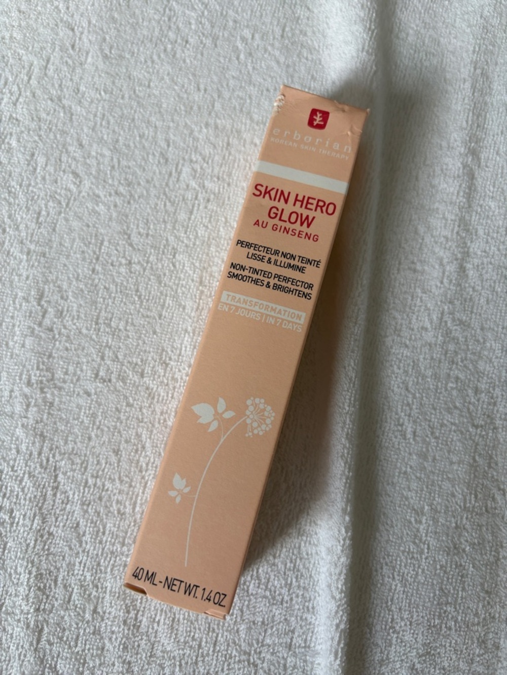 Erborian Skin Hero Glow Au Ginseng – Peach Serum